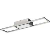 Trio Reality Leuchten LED Deckenleuchte Rigido nickel
