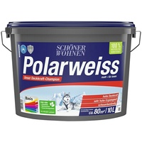 SCHÖNER WOHNEN-Farbe Wandfarbe Polarweiß  (Basismischfarbe 2, 10 l, Matt)