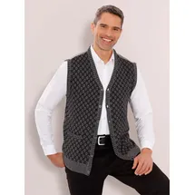 Sieh an! Strickweste in anthrazit-meliert | Gr.: 58