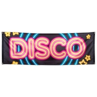 Boland Hängedekoration Disco Party Banner schwarz
