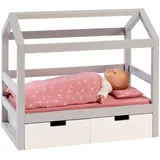Musterkind Puppen-Hausbett Viola, grau