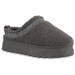 Damen Pantoffeln in Grau