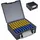Relaxdays Batteriebox 8 x 17 x 16 cm 1-tlg. grau/schwarz
