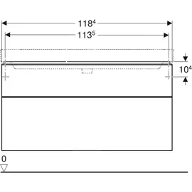 Geberit Smyle Square Waschtischunterschrank 2 Laden