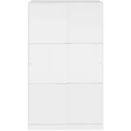 Habitdesign Schiebetürenschrank Top 120 x 200 x 50 cm Weiß