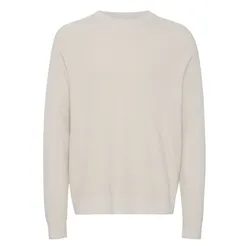 Strickfleece-Pullover SOLID "Strickpullover SDHami", Herren, Gr. XXL, beige (oatmeal), Obermaterial: 70% Baumwolle CO. 30% Nylon NY., Pullover