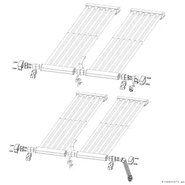Bosch Flachdach-Anschluss-Set für Solarmodule VK 120-2