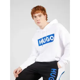 Hugo Nalves Sweatshirt Logo-Print Blau/Weiß L