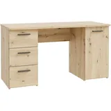 Forte Schreibtisch »Neuss«, mit 3 Schubladen - 1 Tür funktional, Breite 138 x 60 cm