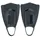 Arena Powerfin Pro II Schwimmbad-Trainingsflossen, Schwimmflossen für Erwachsene, Flossen aus 100% Silikon, Komfortable Kurzflossen für das Schwimmbad, Schwarz, 44-45