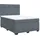 vidaXL Boxspringbett 140 x 200 cm Dunkelgrau