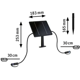 Paulmann Beleuchtungssystem Plug & Shine Solarpanel 41,8 cm spritzwassergeschützt IP44 Anthrazit