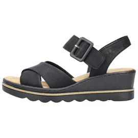 Rieker Keilsandalette Damen Schwarz 40