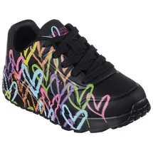 SKECHERS Uno Lite Spread The Love Kinder Schwarz 32