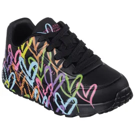 SKECHERS Uno Lite Spread The Love Kinder Schwarz 32