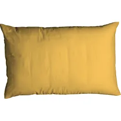Kissenbezug CASATEX "Uni", gelb (curry), B:40cm L:80cm, Satin, Baumwolle, Baumwolle, Kissenbezüge, Uni Design, Reißverschluss, tolle Farben