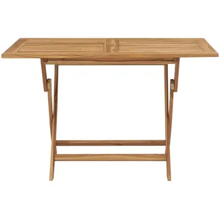 vidaXL Gartentisch Klappbar 120x70x75 cm Massivholz Teak