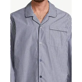 Seidensticker Pyjama Web Blau 58