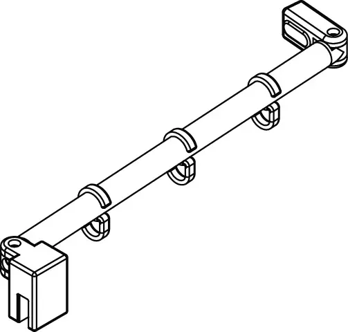 Kermi Stabilisierung „Raya“ in Silber Mattglanz