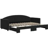 vidaXL Tagesbett 80 x 200 cm Schwarz