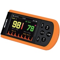 GIMA OXY-110 Digitales Pulsoximeter: genaue Überwachung der Blutsauerstoffsättigung (SpO2) und der Herzfrequenz, tragbares Fingerpulsoximeter, SpO2 - Mehrsprachiges Handbuch