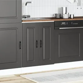 vidaXL Spülenunterschrank Kalmar 60 x 46 x 81,5 cm Schwarz