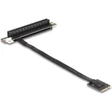 DeLock M.2 Key A+E zu PCIe x16 NVMe Adapter gewinkelt mit 20 cm Kabel