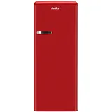 Amica KSR 364 150 R Retro-Kühlschrank (218 l, 1440 mm hoch, Rot)