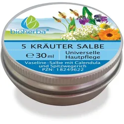 Bioherba 5 Kräuter Salbe Universelle Hautpflege 30 ml