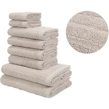 OTTO home Handtuchset Ognon 8-tlg. grau