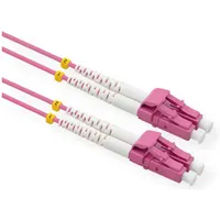 Value LWL-Kabel 50/125μm OM4, LC/LC, LSOH, violett, 15 m