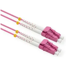Value LWL-Kabel 50/125μm OM4, LC/LC, LSOH, violett, 15 m