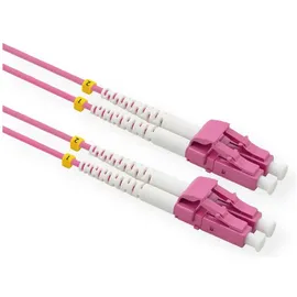 Value LWL-Kabel 50/125μm OM4, LC/LC, LSOH, violett, 15 m