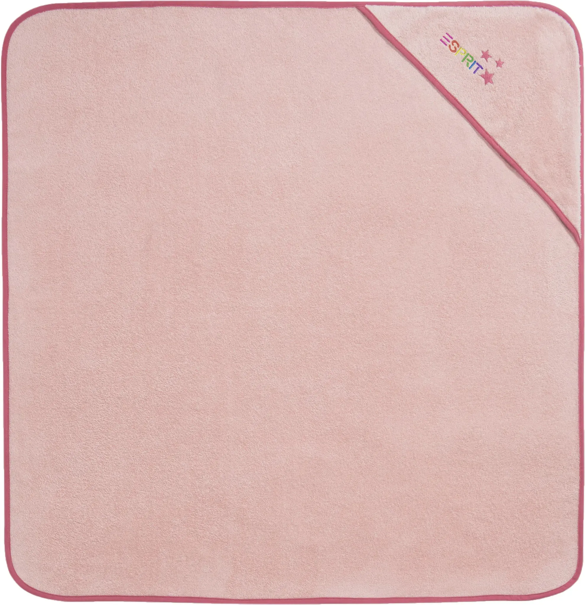 Esprit Kapuzenhandtuch »Baby Stardust«, (1 St.), Baby Badetuch mit Bestickung auf der Kapuze ESPRIT rose B/L: 100 cm x 100 cm