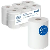Kimberly-Clark 6x Handtuchrolle Kimberly-Clark Controll Slimroll 1-lagig, 6 x 150 m weiß, 6621