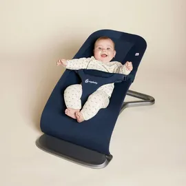 Ergobaby Evolve Bouncer, Babywippe für Neugeborene Midnight Blue