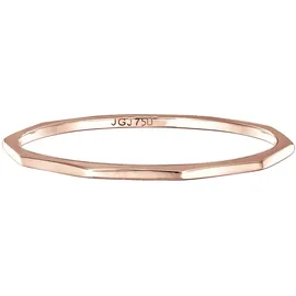 ELLI PREMIUM Ring Damen Geo Eckig Trend Basic Minimal Look 750er Roségold