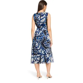 Betty & Co Sommerkleid Blau/Weiß 40
