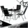 Tectake Sitzgruppe 5-tlg. silber/grau