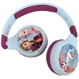 Lexibook Eiskönigin 2 in 1 Bluetooth® und kabelgebundener Kopfhörer Blau