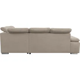 werk2 Eckcouch Cord 2-Sitzer Beige