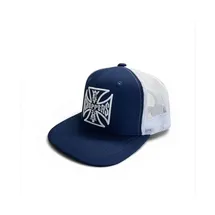 West Coast Choppers Og Cross Flatbill Kappe blau/weiß One Size