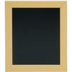 Securit® Woody Kreidetafel – Holzoptik Lackiert – Weißer Kreidemarker + Montageset Inklusive – 20x24 cm