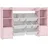 aiyaplay Kinderregal mit 8 Boxen 140 x 30 x 90 cm MDF rosa