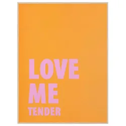 Bild Love Me Tender I Orange/Pink ca. 30x40cm