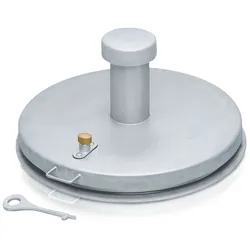Zarges Brunnenabdeckung in runder Form aus Edelstahl ohne Isolierung Durchmesser 625 mm