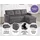 Atlantic Home Collection Schlafsofa "Gustavo L-Form, B: 199 cm", grau (dunkelgrau), B:199cm H:82cm T:127cm, 100% PES, ATLANTIC HOME COLLECTION, Sofas, Schlafsofa, mit Bettfunktion, Bettkasten & seitlichen Taschen, Topseller