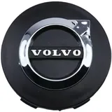 YYALI 4 Stück Nabendeckel für Volvo XC90 2025, Felgenkappen Ersetzen Kompatibel Radnabendeckel, Radnabenkappen,Nabenabdeckung,Bla-ck-60MM