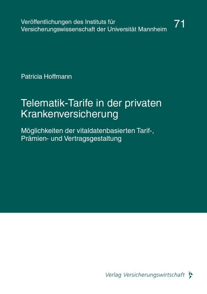 Telematik-Tarife In Der Privaten Krankenversicherung - Patricia Hoffmann  Kartoniert (TB)