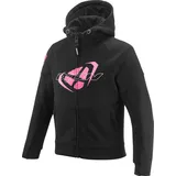 IXON Touchdown Kapuzenjacke - Black / Bright Pink - 8 Jahre